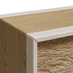 Тумба 2 ящика с подсветкой на рельефном фасаде Warm Industrial варинант исполнения - 9 | Loft Concept в Нижнем Новгороде