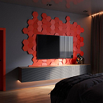 Гипсовая 3D Панель M-47 варинант исполнения - 1 | Loft Concept в Нижнем Новгороде