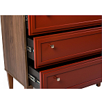 Комод красный из массива бука с 3-мя ящиками Wenge Light варинант исполнения - 5 | Loft Concept в Нижнем Новгороде