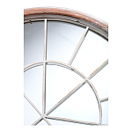 Зеркало-окно настенное в венецианском стиле с деревянной рамой бежевого цвета Venetian Smooth варинант исполнения - 2 | Loft Concept в Нижнем Новгороде