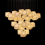 Люстра подвесная с квадратными плафонами из натурального камня Glowing Spheres варинант исполнения - 6 | Loft Concept в Нижнем Новгороде