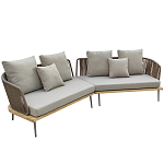 Диван садовый угловой Counter серый варинант исполнения - 1 | Loft Concept в Нижнем Новгороде