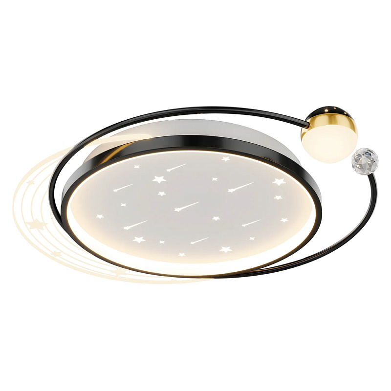 Потолочный светильник с эффектом звездного неба Space of Magic Черный Золотой Белый в Нижнем Новгороде | Loft Concept 