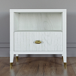 Прикроватная тумбочка с полкой Elsa Dreams White варинант исполнения - 5 | Loft Concept в Нижнем Новгороде