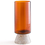 Высокая чаша из янтарного стекла Amber Marble Vase варинант исполнения - 1 | Loft Concept в Нижнем Новгороде