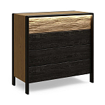 Комод 4 ящика с подсветкой на рельефном фасаде Warm Industrial варинант исполнения - 3 | Loft Concept в Нижнем Новгороде