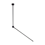 Потолочный светильник черного цвета с поворотным вытянутым плафоном Trumpet tube варинант исполнения - 1 | Loft Concept в Нижнем Новгороде