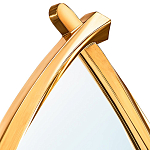 Зеркало овальное в деревянной золотистой раме Oval Gold Lines варинант исполнения - 2 | Loft Concept в Нижнем Новгороде