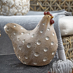 Статуэтка курица с текстурной поверхностью бежевого цвета Rustic Chicken варинант исполнения - 3 | Loft Concept в Нижнем Новгороде