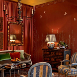 Обои с вышивкой ручной работы Ceres Original colourway on wool sateen варинант исполнения - 2 | Loft Concept в Нижнем Новгороде