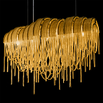 Люстра подвесная с металлическими цепочками и изогнутыми металлическими дугами 72 см Atlantis Chain варинант исполнения - 19 | Loft Concept в Нижнем Новгороде