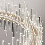 Люстра круглая с прозрачными стеклянными трубками 51 см Nembus варинант исполнения - 11 | Loft Concept в Нижнем Новгороде