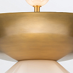 Подвесной светильник латунного цвета с конусовидным белым плафоном Quintiesse варинант исполнения - 11 | Loft Concept в Нижнем Новгороде