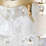 Бра с белыми перламутровыми подвесками и золотистыми волнистыми элементами SHELL варинант исполнения - 2 | Loft Concept в Нижнем Новгороде