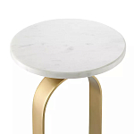 Столик приставной с овальным золотым основанием Oval Gold Base варинант исполнения - 2 | Loft Concept в Нижнем Новгороде