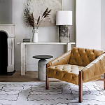 Дизайнерский журнальный стол с чёрной круглой столешницей Visanyp варинант исполнения - 3 | Loft Concept в Нижнем Новгороде