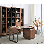 Стол рабочий округлой формы с 3-мя ящиками  Working Moonnut Table варинант исполнения - 3 | Loft Concept в Нижнем Новгороде