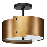 Потолочный светильник круглый светодиодный Semicircular Gold Panels старинная латунь варинант исполнения - 3 | Loft Concept в Нижнем Новгороде