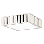 Потолочный светильник квадратный с гофрированным серебрянным абажуром Millennium варинант исполнения - 2 | Loft Concept в Нижнем Новгороде