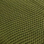 Плед из хлопка жемчужной вязки оливкового цвета Waffle Comfort варинант исполнения - 3 | Loft Concept в Нижнем Новгороде