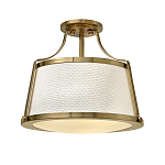 Потолочный светильник со светлым текстильным абажуром Hinkley варинант исполнения - 5 | Loft Concept в Нижнем Новгороде