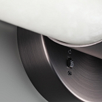 Бра с вытянутым цилиндрическим плафоном из белого алебастра на круглом основании Темная Латунь Cryptocrystalline Stone варинант исполнения - 3 | Loft Concept в Нижнем Новгороде