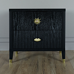 Тумба прикроватная с двумя ящиками Elsa Dreams Black варинант исполнения - 4 | Loft Concept в Нижнем Новгороде