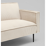 Диван современный вельветовый прямой Worcester Молочный варинант исполнения - 3 | Loft Concept в Нижнем Новгороде