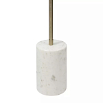 Торшер золотистый с 2-мя подвижными плафонами на белом мраморном основании Streams of Light варинант исполнения - 3 | Loft Concept в Нижнем Новгороде