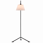 Торшер с черным наклонным корпусом и конусовидным абажуром Black Tripod варинант исполнения - 3 | Loft Concept в Нижнем Новгороде