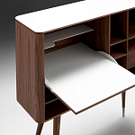 Дизайнерский комод-буфет на высоких ножках с выдвижными ящиками и открытыми полками Joshar варинант исполнения - 4 | Loft Concept в Нижнем Новгороде