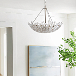 Люстра декорированная цветами из стекла Lightness of Flowers варинант исполнения - 3 | Loft Concept в Нижнем Новгороде