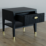 Прикроватная тумбочка с ящиком Elsa Dreams Black варинант исполнения - 2 | Loft Concept в Нижнем Новгороде