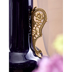 Ваза темно-синяя фарфоровая с бронзовыми ручками и ножками Eden Garden варинант исполнения - 5 | Loft Concept в Нижнем Новгороде