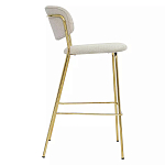 Стул барный широкой полукруглой спинкой на золотистых ножках Chair Smooth Shapes варинант исполнения - 2 | Loft Concept в Нижнем Новгороде