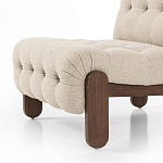 Кресло с деревянным каркасом и обивкой из ткани букле Medieval Furniture варинант исполнения - 4 | Loft Concept в Нижнем Новгороде