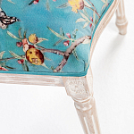 Стул из массива бука с изображением птиц и цветов Turquoise Beige Chinoiserie Garden Chair варинант исполнения - 5 | Loft Concept в Нижнем Новгороде