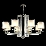 Люстра с 8-ю цилиндрическими плафонами из стекла Laurent варинант исполнения - 8 | Loft Concept в Нижнем Новгороде
