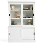 Витрина с раздвижными дверцами Wells Glass Showcase White варинант исполнения - 2 | Loft Concept в Нижнем Новгороде