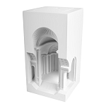 Встраиваемый в стену гипсовый светильник под покраску с арками и рельефными колоннами Antiquity Athena варинант исполнения - 2 | Loft Concept в Нижнем Новгороде