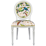 Стул светло-серый из натурального бука с изображением птицы в саду Blooming Birds варинант исполнения - 1 | Loft Concept в Нижнем Новгороде