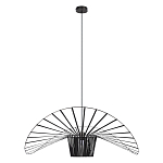 Подвесной светильник чёрного цвета с металлическим каркасом в форме веера Friture Vertigo Pendant варинант исполнения - 1 | Loft Concept в Нижнем Новгороде
