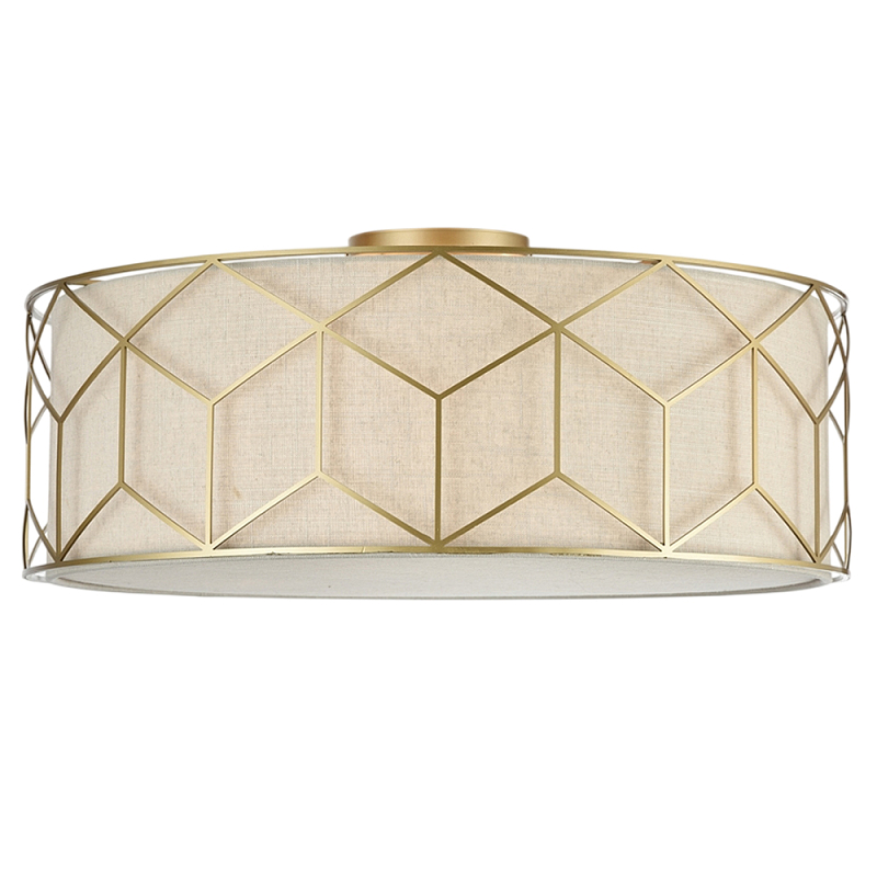 Потолочный светильник Messina Е27 Золотой Бежевый в Нижнем Новгороде | Loft Concept 