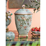 Ваза с крышкой и цветочным узором Genuine Chinese Classics варинант исполнения - 2 | Loft Concept в Нижнем Новгороде