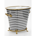 Фарфоровое кашпо Black and white square варинант исполнения - 2 | Loft Concept в Нижнем Новгороде