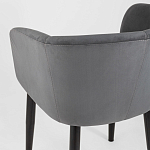 Мягкое кресло на металлических ножках Shaggy Dark Grey варинант исполнения - 6 | Loft Concept в Нижнем Новгороде