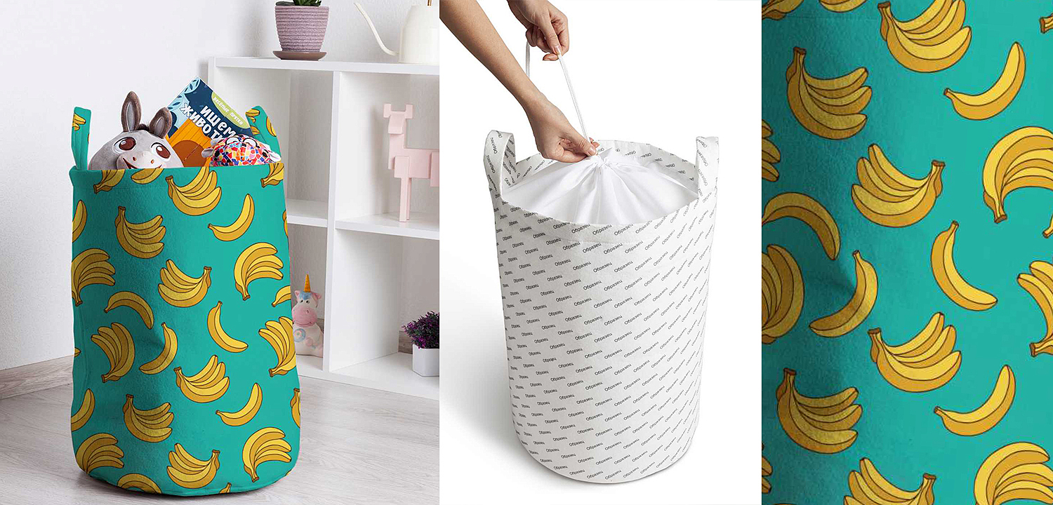 Корзина Bananas Pattern Basket Корзина Bananas Pattern Basket - Loft-Concept в Нижнем Новгороде