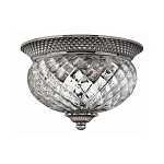 Потолочный светильник с чашеобразным плафоном из толстого волнообразного стекла и широким узорчатым основанием Hinkley варинант исполнения - 5 | Loft Concept в Нижнем Новгороде