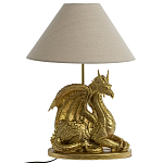 Настольная лампа с абажуром Дракон Golden Dragon Lamp Beige варинант исполнения - 5 | Loft Concept в Нижнем Новгороде