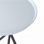 Столик приставной с круглой серой столешницей и черным основанием Round Stable Table варинант исполнения - 3 | Loft Concept в Нижнем Новгороде